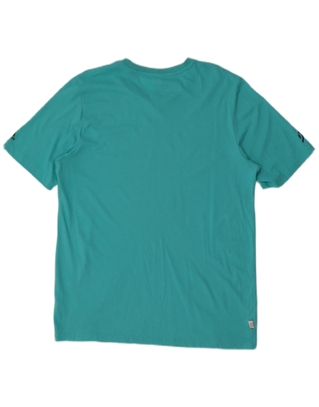 Adidas Grafisk T-shirt top til mænd, stor blå polyester