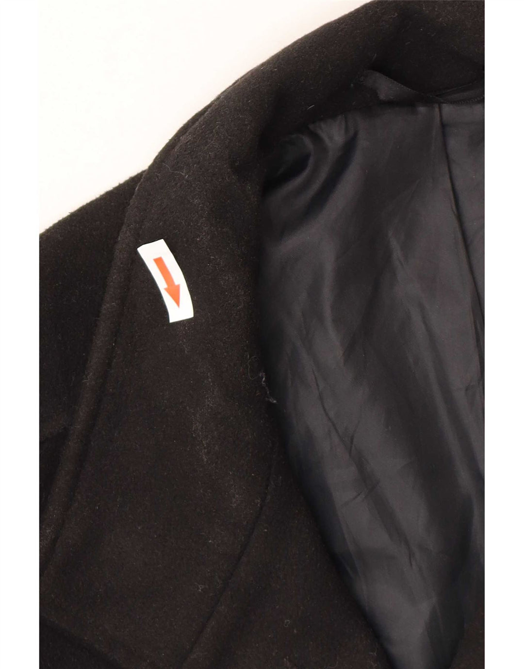 Marks & Spencer Herre Standard Overfrakke UK 36 Small Black Polyester