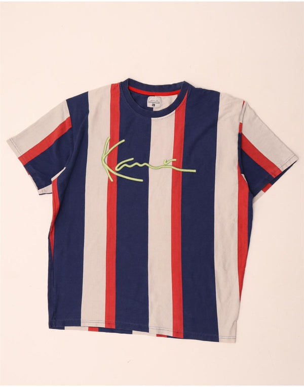 Karl Kani Herre Grafisk T-Shirt Top XL Flerfarvet Stribet