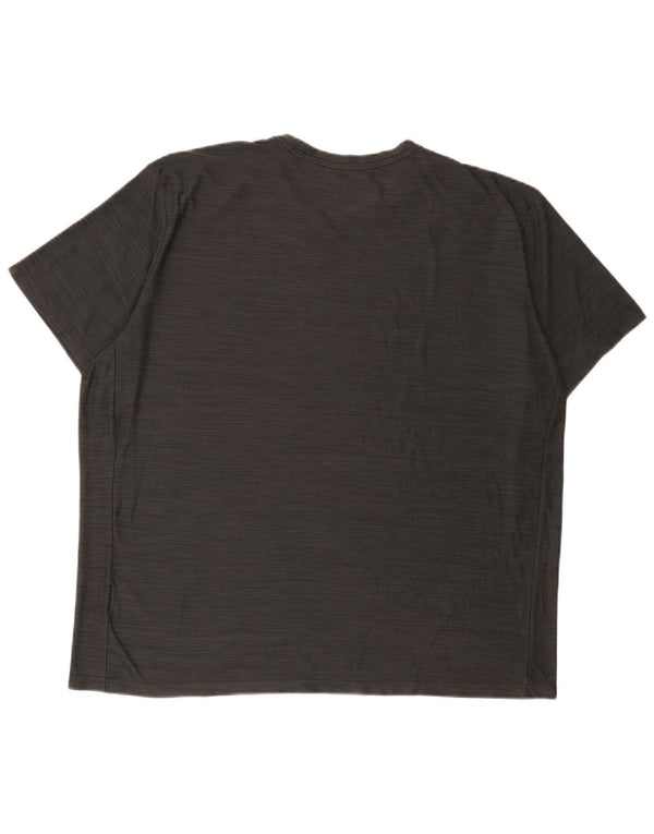 Nike Herre Dri Fit T-shirt Top 2XL Grå Flecked Polyester