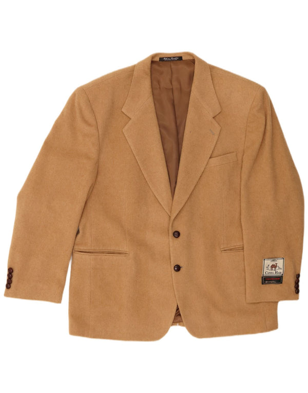 Deansgate Herre 2 Button Blazer Jacket UK 46 3XL Beige Camelhair