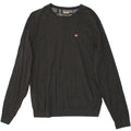 NAPAPIJRI Womens Boat Neck Jumper Sweater UK 12 Medium Grey Vintage Napapijri and Second-Hand Napapijri from Messina Hembry 