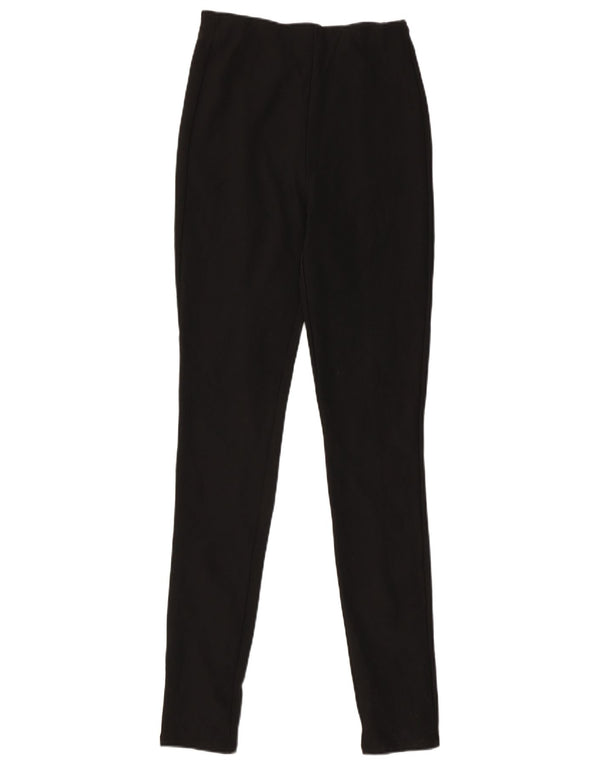 Zara Womens Leggings UK 16 Large Black Polyester