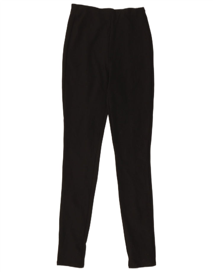 Zara Womens Leggings UK 16 Large Black Polyester