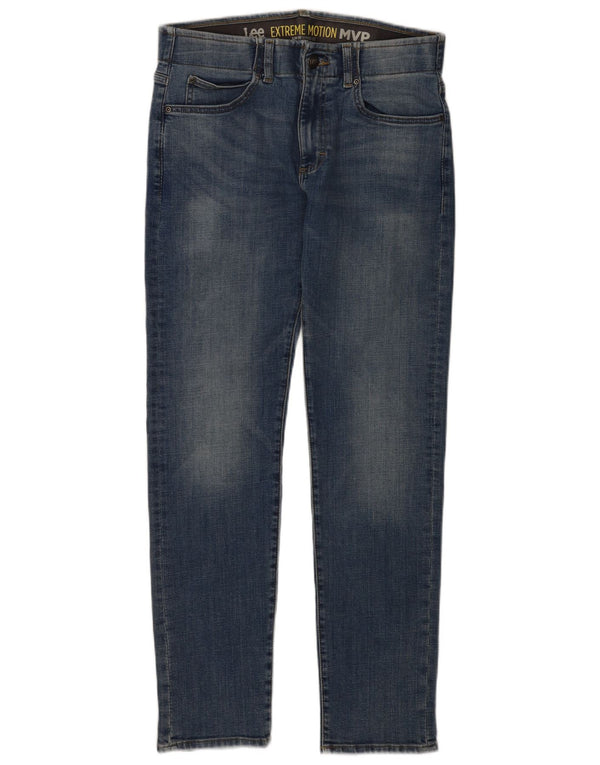 Lee Mens Extreme Motion Slim Tapered Jeans W32 L32 Blå Bomuld