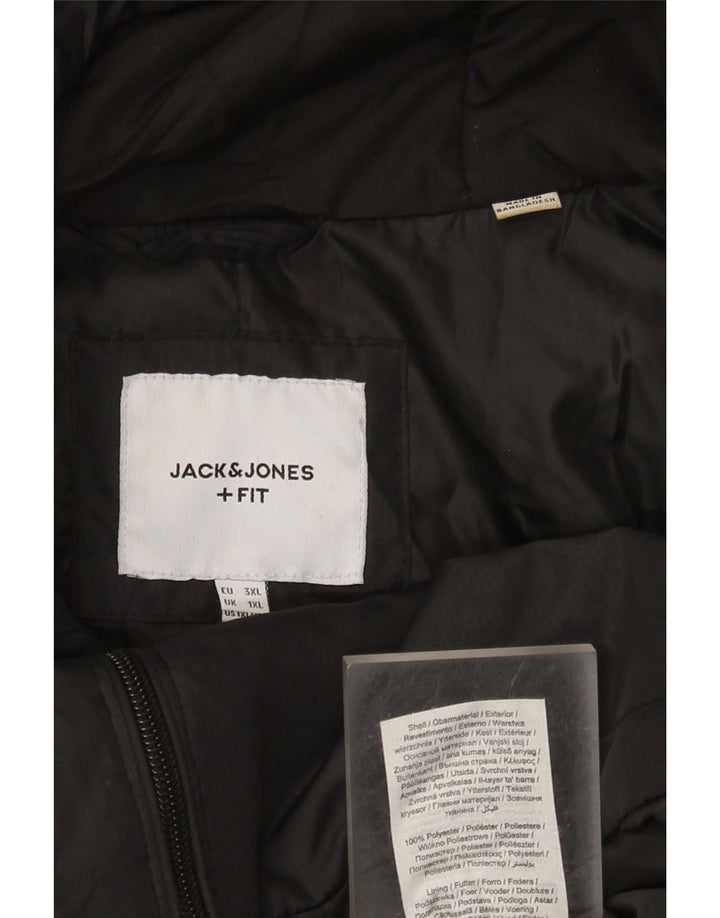 Jack & Jones Herre Hætte vindjakke UK 42 XL Sort Polyester