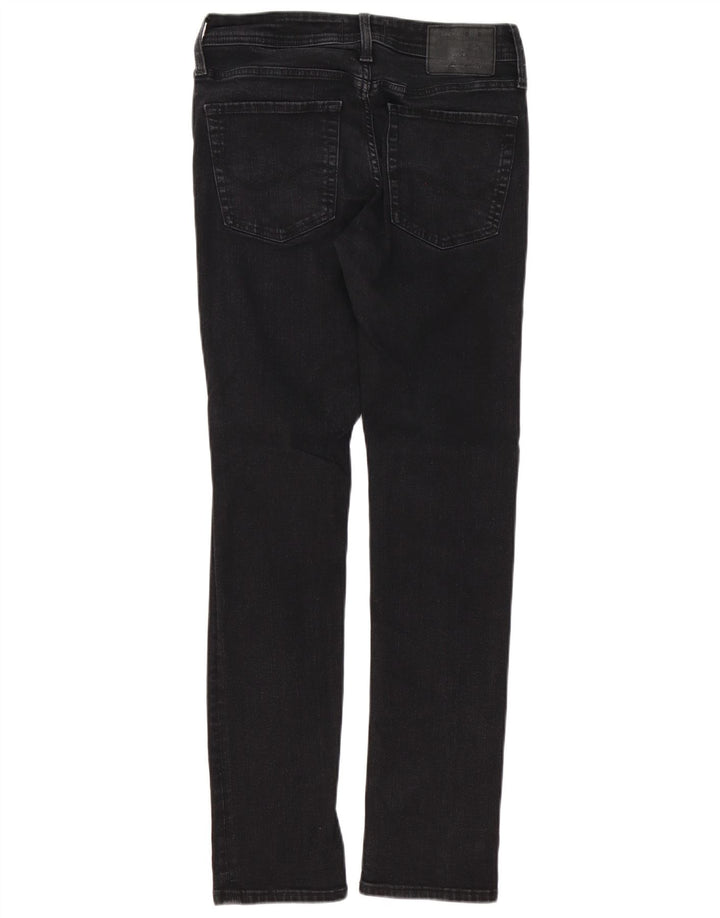 JACK & JONES Herre GLENN Slim Jeans W28 L32 Sort Bomuld