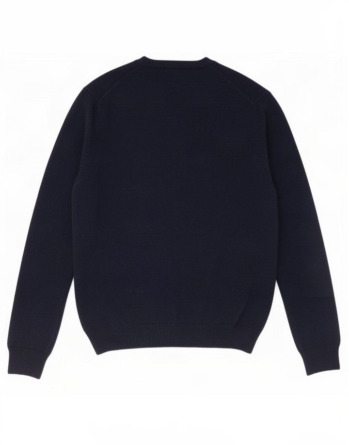 Marks & Spencer Herre V-hals sweater Stor marineblå uld