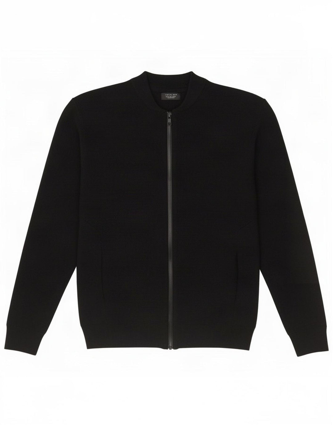 Zara Herre Cardigan Sweater Stor Sort Bomuld