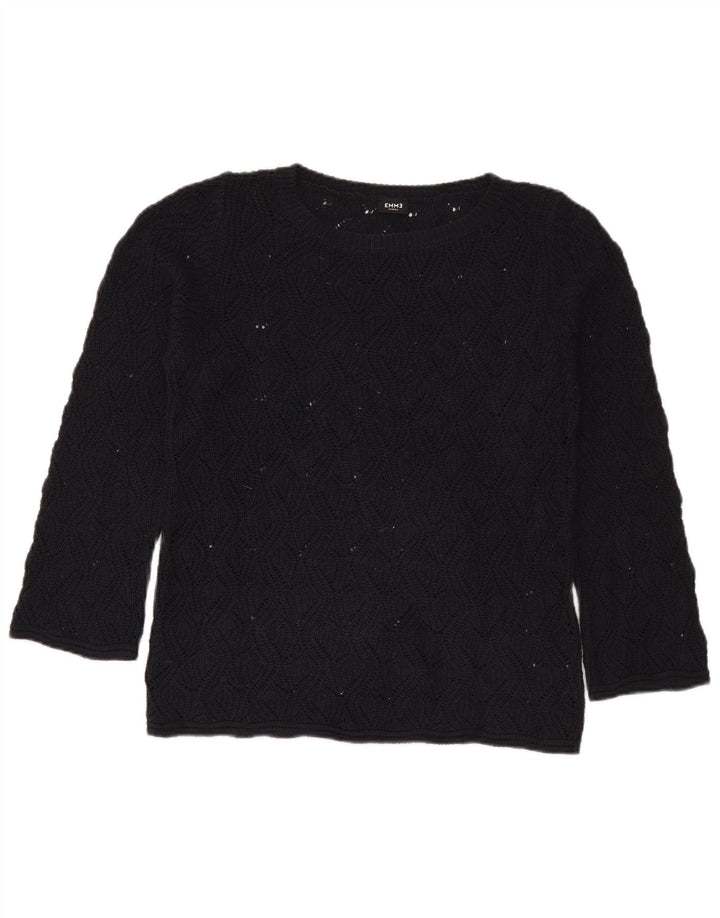 Emme Dame Boat Neck Jumper Sweater UK 14 Medium Sort