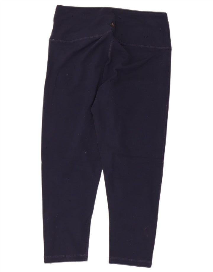 PRANA Capri Leggings til kvinder UK 8 Small Navy Blue