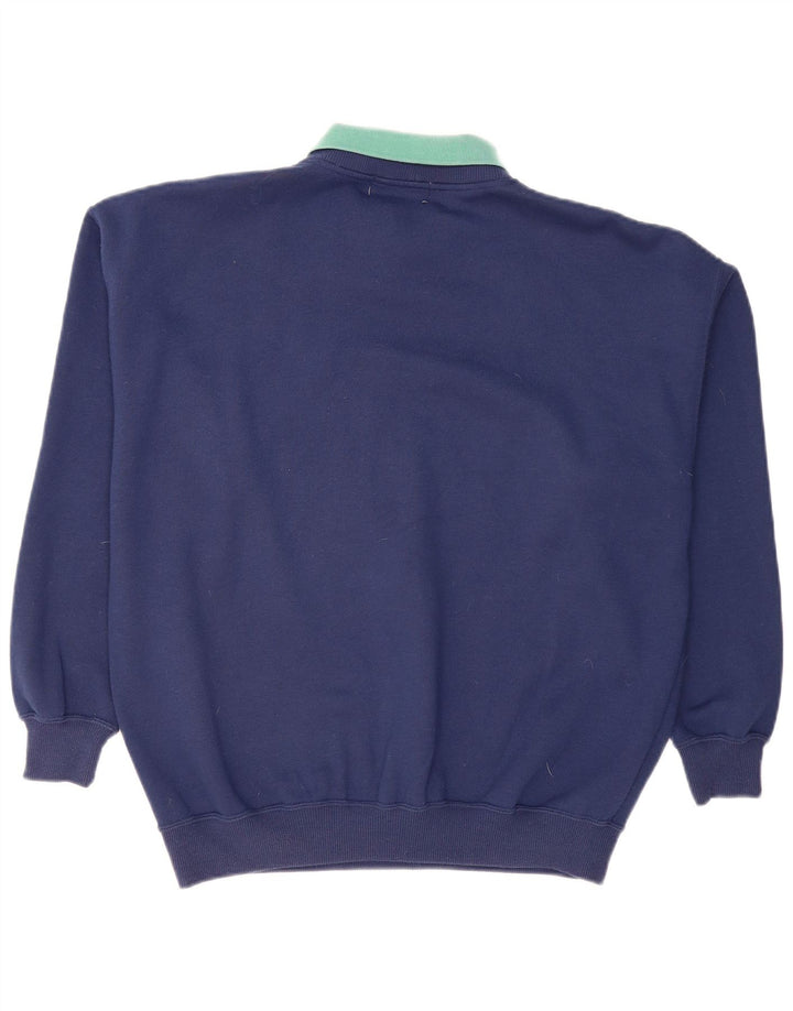 Alice Collins Herre Sweatshirt Jumper Medium Navy Blue Argyle/Diamond