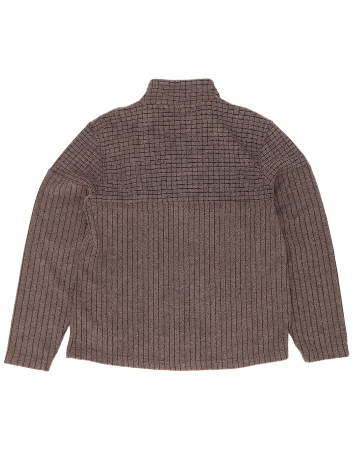 Weird Fish Herre lynlås hals Fleece Jumper XL Grå Polyester