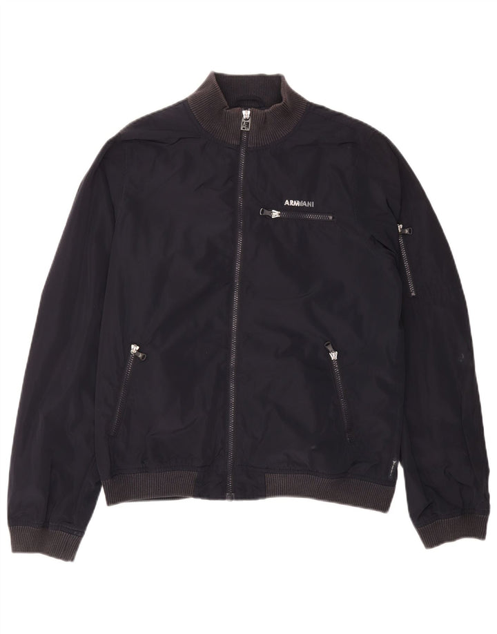 ARMANI JUNIOR Bomberjakke til drenge 15-16 år Marineblå polyester