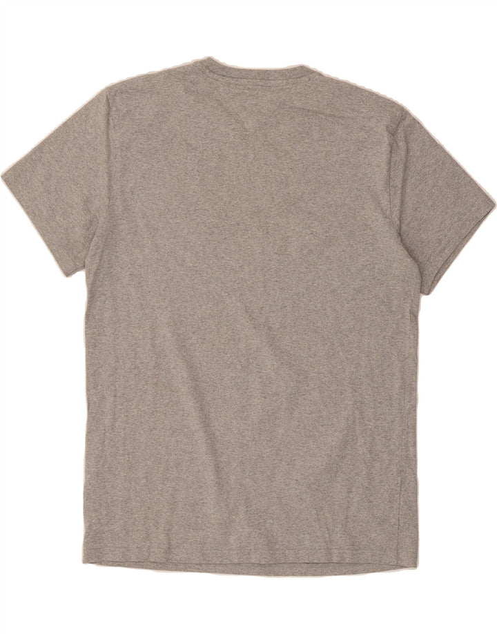 TOMMY HILFIGER Mens Graphic T-Shirt Top XL Grey Cotton Vintage Tommy Hilfiger and Second-Hand Tommy Hilfiger from Messina Hembry 