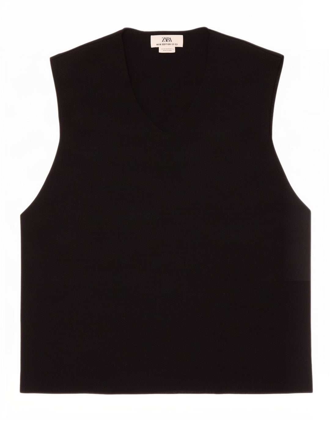 Zara Vest Tank Top Medium Sort Viscose