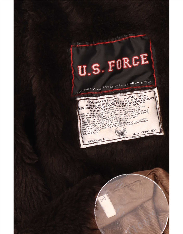 U.S Air Force Herre Flight Aviator Jacket UK 42 XL Brun