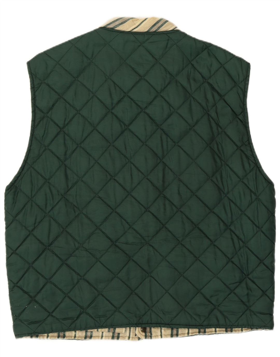 Creative Herre Vendbar Quiltet Gilet UK 40 Large Green