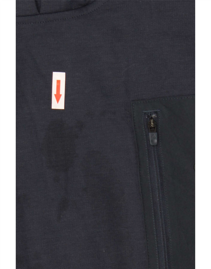 Adidas hættetrøje til mænd XL marineblå polyester