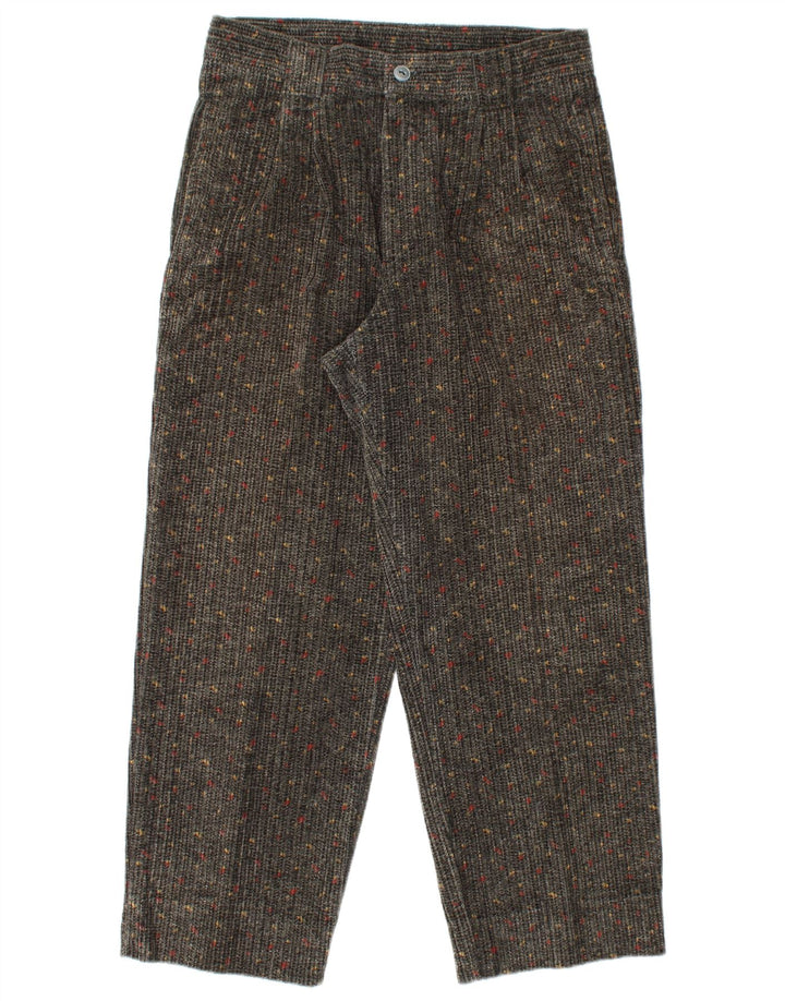 CARRERA Højtaljede fløjlsbukser til kvinder IT 50 Large W34 L27 Grå