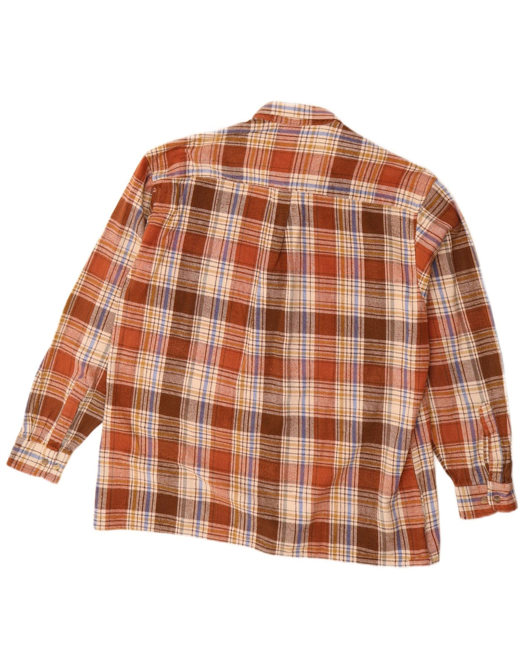 Cajun herre flannelskjorte str. 42 Large brun ternet bomuld