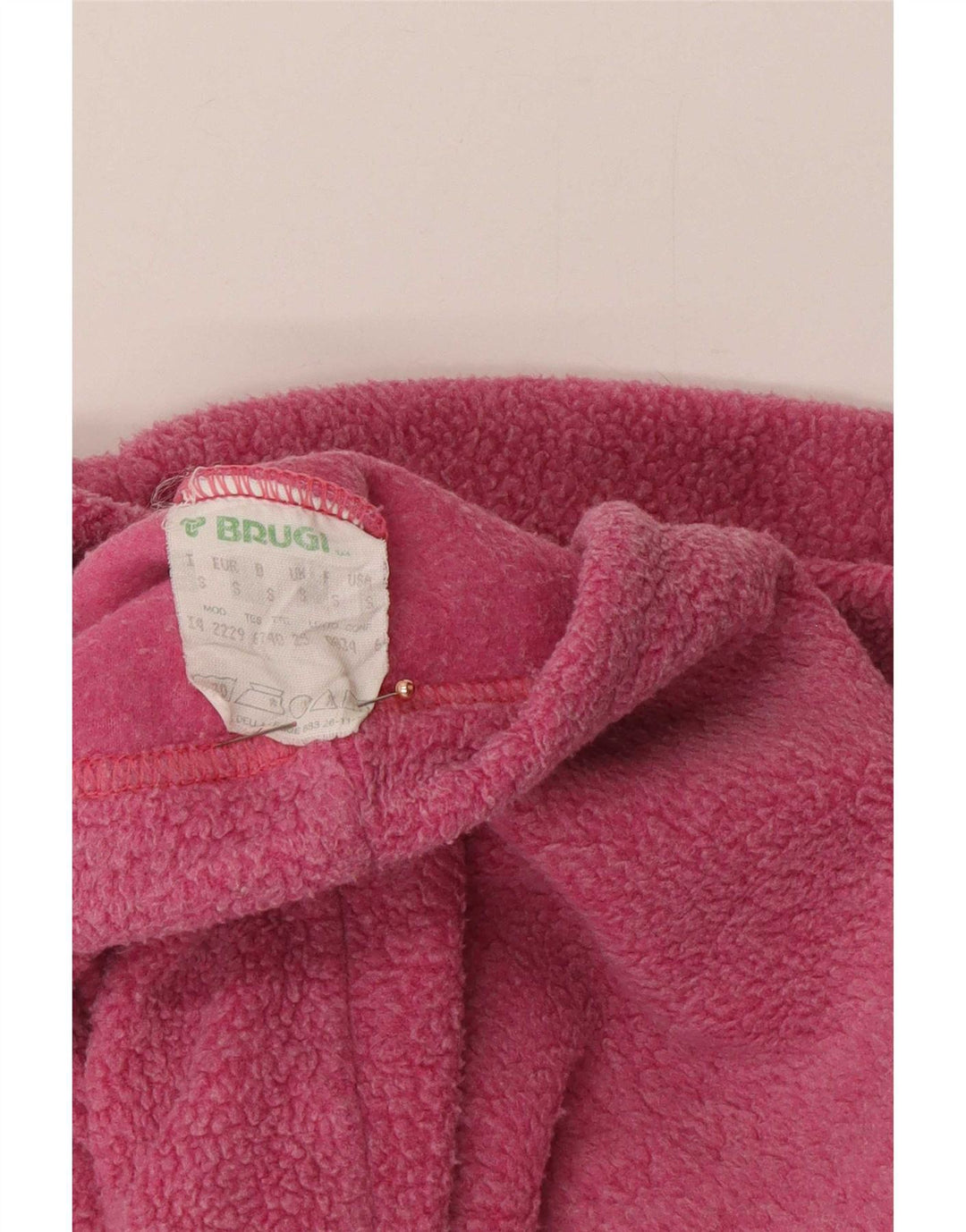 Brugi Herre grafisk lynlås hals Fleece Jumper Lille Pink Polyester