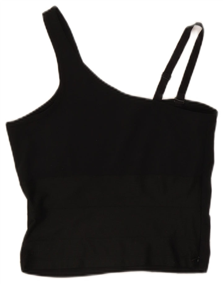 Nike Dame Crop Vest Top UK 8 Lille Sort