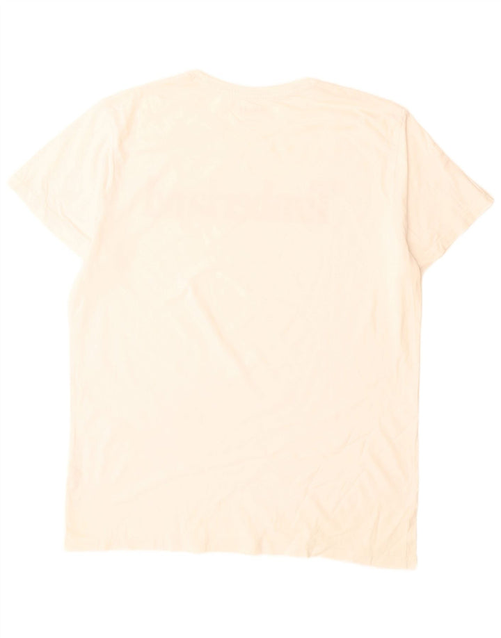 Timberland Herre grafisk T-shirt Top Stor hvid bomuld