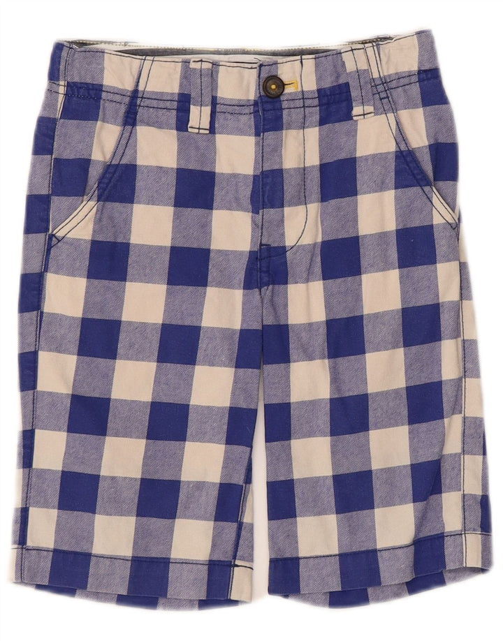 Boden Boys Chino Shorts 6-7 år W22 Blue Gingham