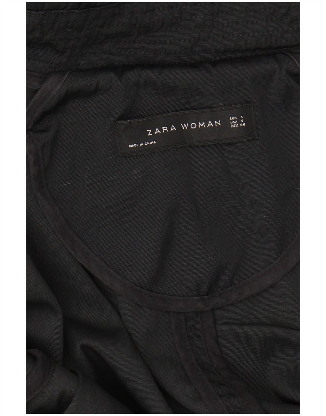 ZARA hættejakke til kvinder oversize parka DK 10 Lille sort