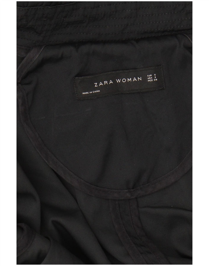 ZARA hættejakke til kvinder oversize parka DK 10 Lille sort