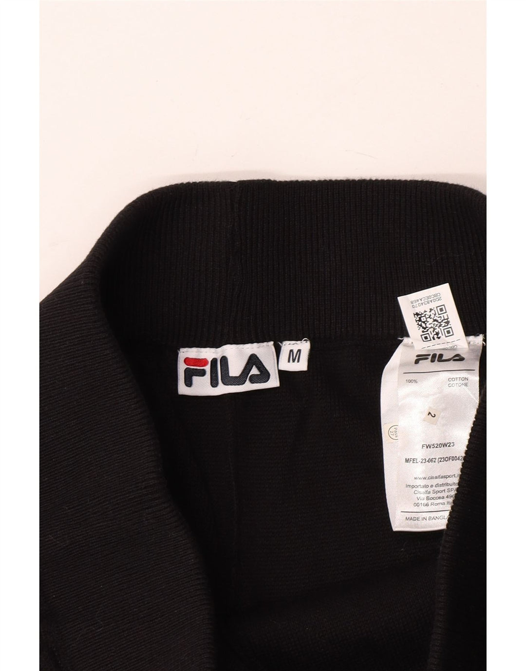 Fila Træningsdragt til kvinder Joggers UK 12 Medium Sort Bomuld