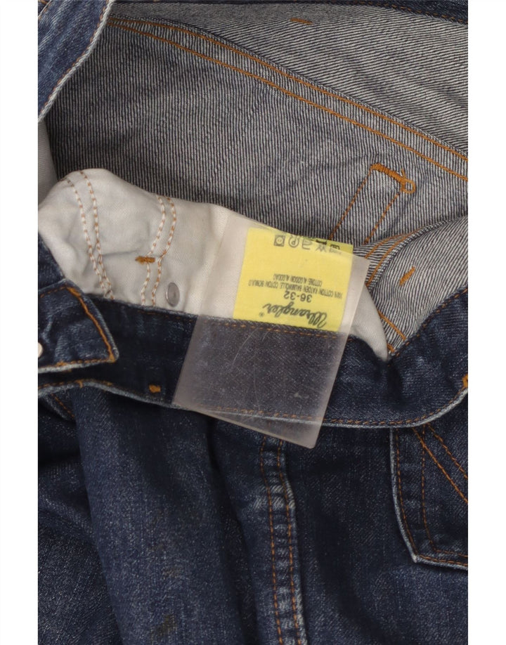 Wrangler Straight Jeans til mænd W36 L32 blå bomuld
