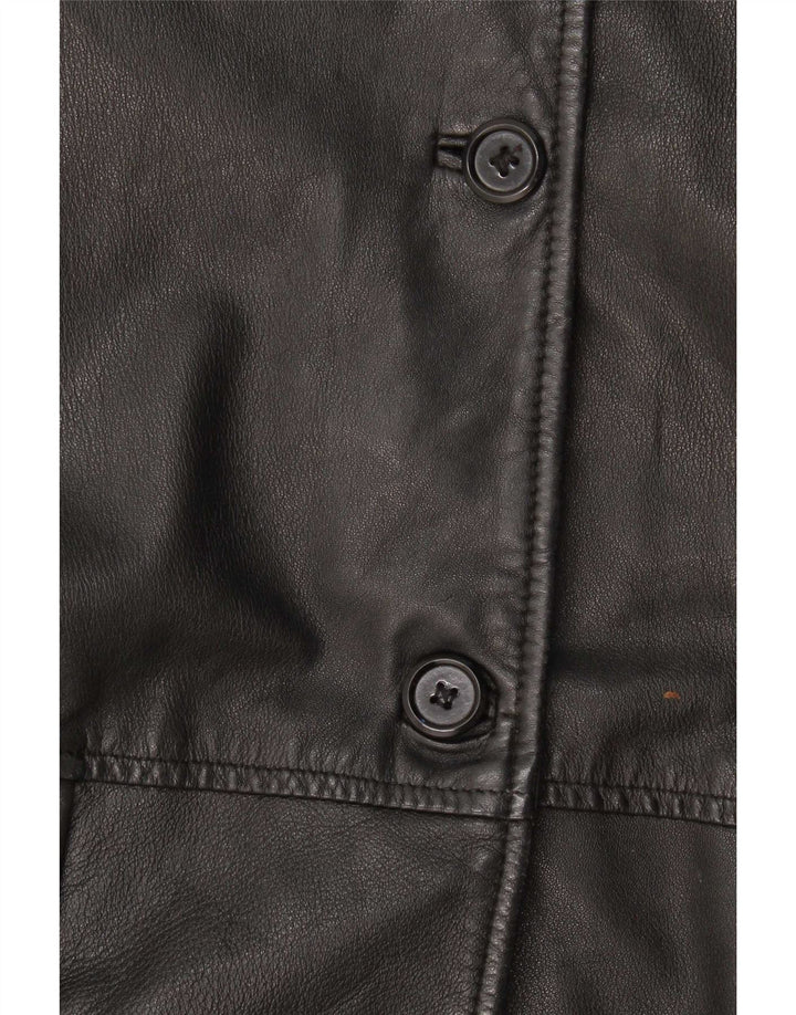 Conbipel Dame Loose Fit Læderjakke IT 42 Medium Sort