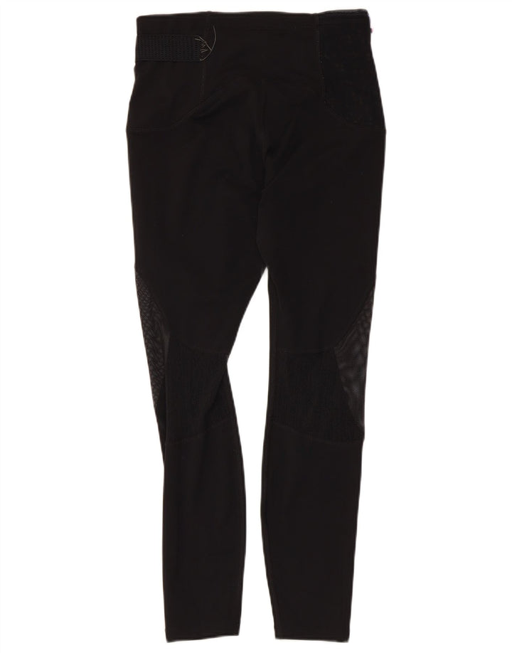 NIKE Womens Dri Fit Leggings UK 8 Small Black Polyester