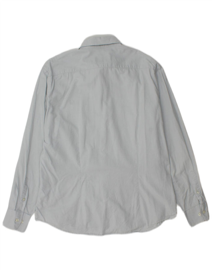 FRED PERRY Herre Slim Fit skjorte 2XL blå bomuld