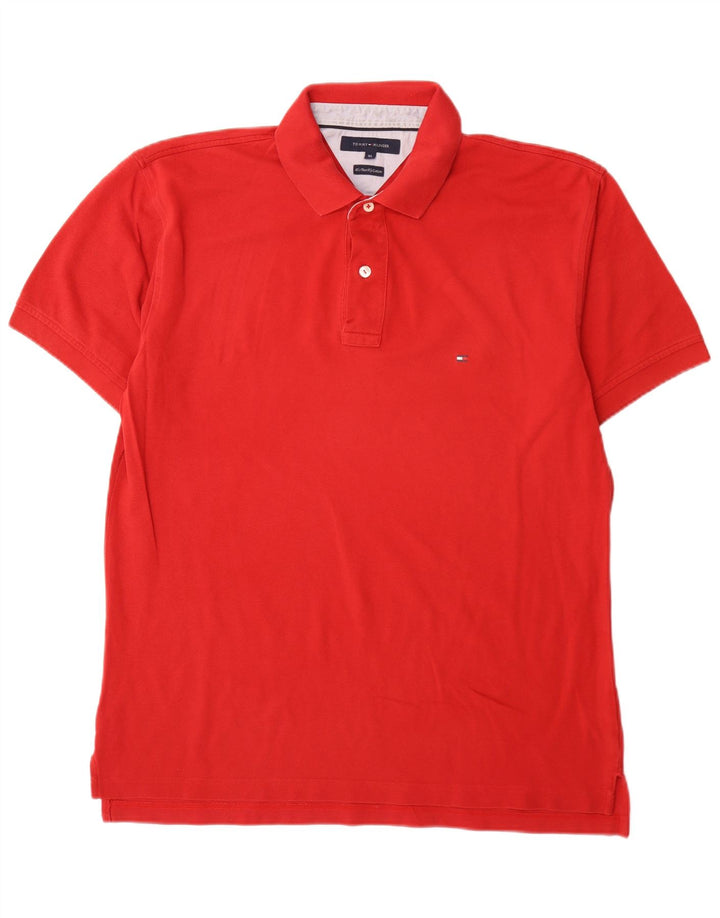 Tommy Hilfiger Herre Polo Shirt XL Rød Bomuld