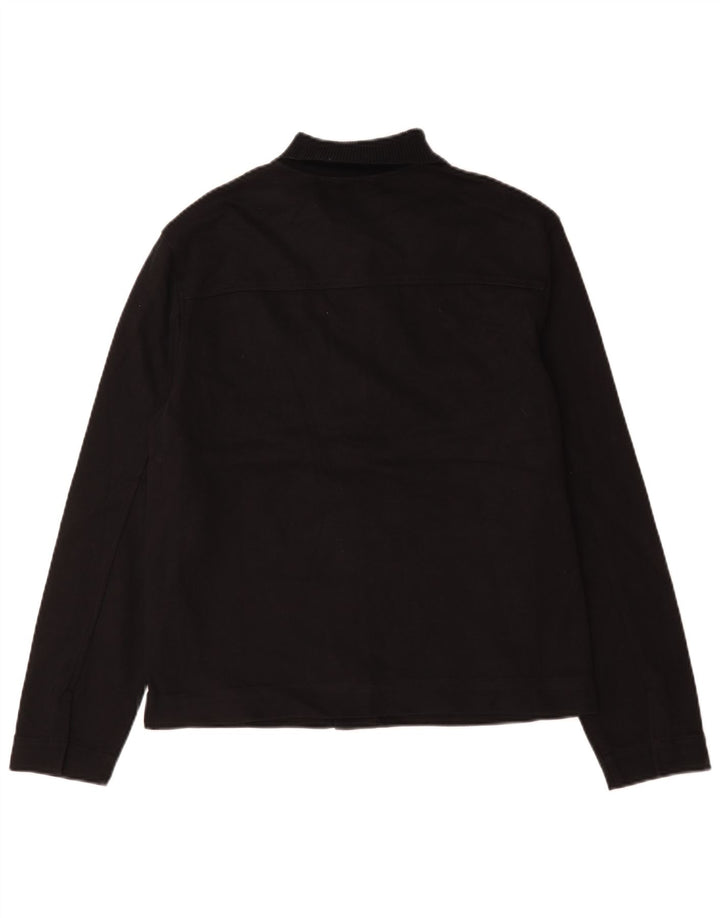 Cos Herre Regular Fit Bomber Jacket UK 34 Small Black Bomuld