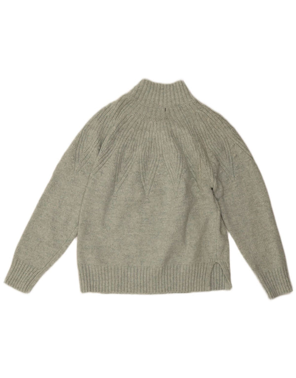 Marks & Spencer Dame Turtle Neck Jumper Sweater UK 14 Medium Green