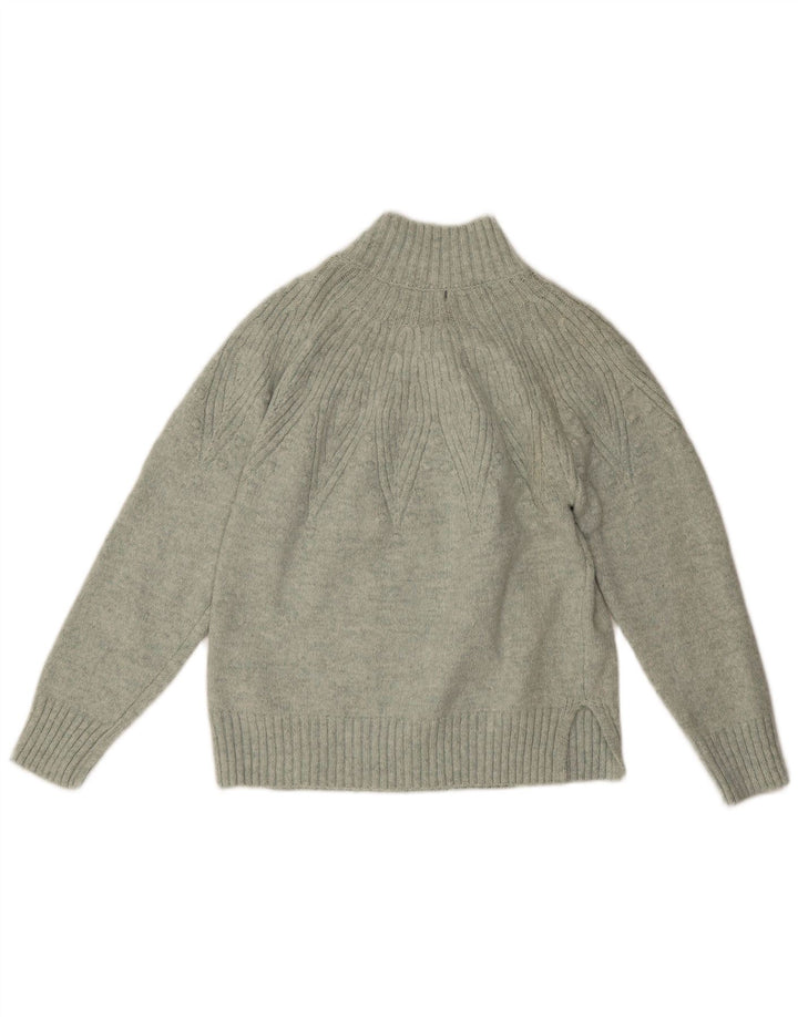 Marks & Spencer Dame Turtle Neck Jumper Sweater UK 14 Medium Green