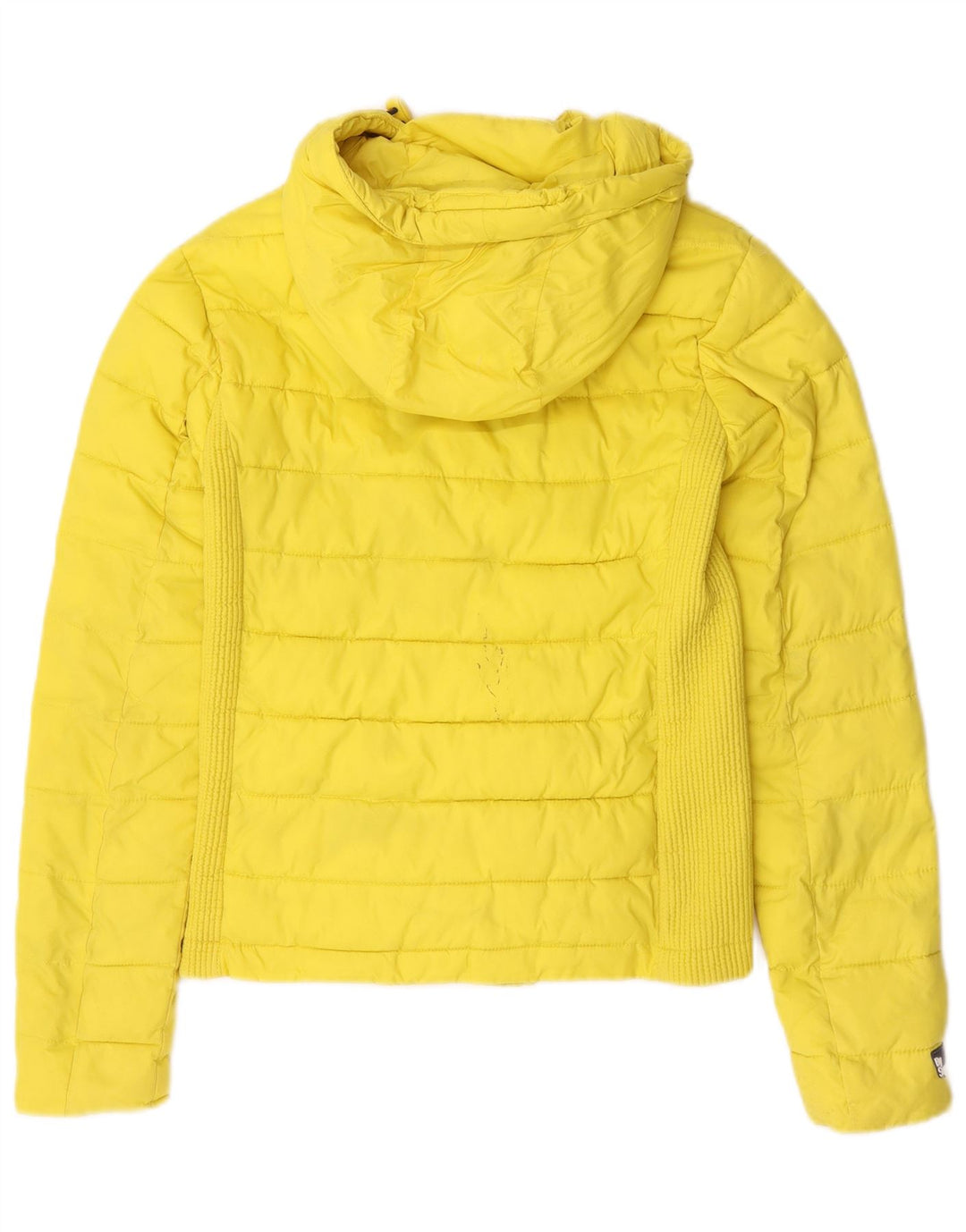 Superdry Polstret hættejakke til kvinder UK 10 Lille gul polyester