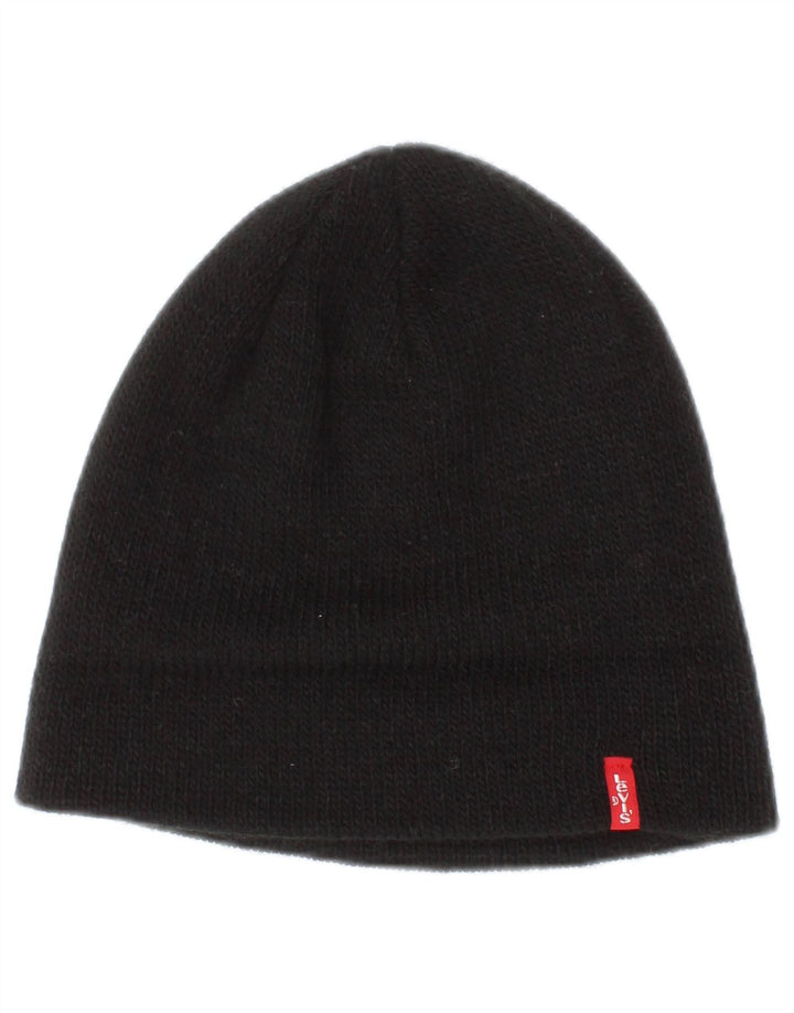 Levi's Beanie Hat One Size sort akryl til mænd