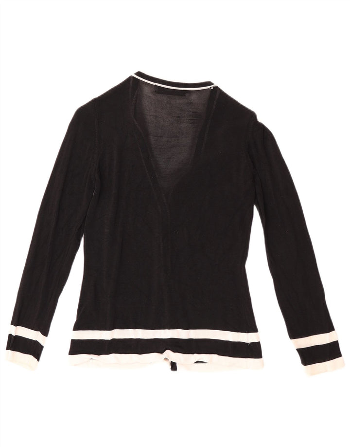 Zara Dame Cardigan Sweater UK 12 Medium Sort Colourblock Rayon