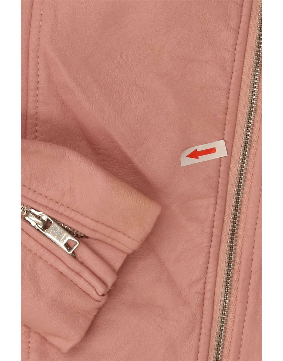 Zara piger imiteret læderjakke 13-14 år Pink Polyester