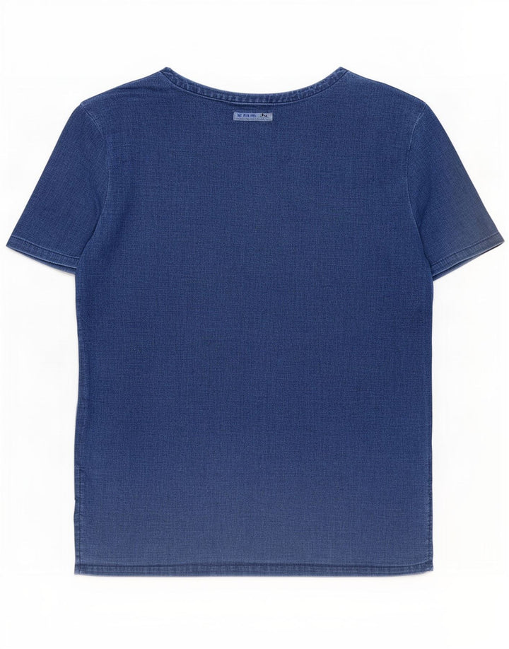 Zara Herre T-Shirt Top Lille Marineblå