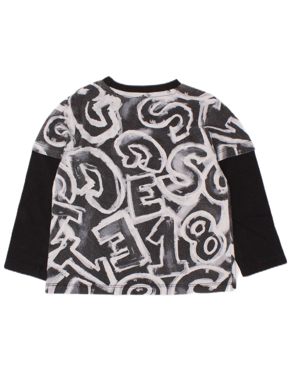 Guess Baby Boys Grafisk Top Langærmet 18-24 Måneder Sort