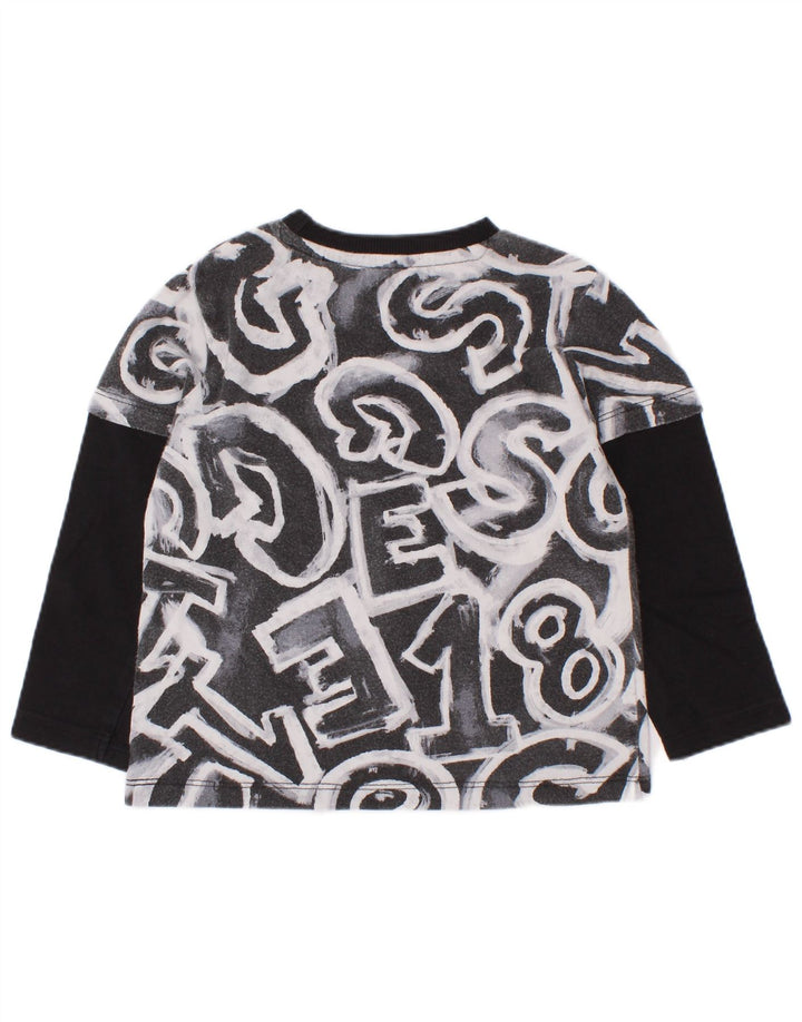 Guess Baby Boys Grafisk Top Langærmet 18-24 Måneder Sort