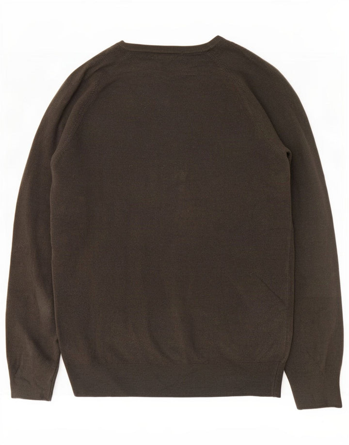 Marks & Spencer Herre V-hals sweater Medium Grå Akryl