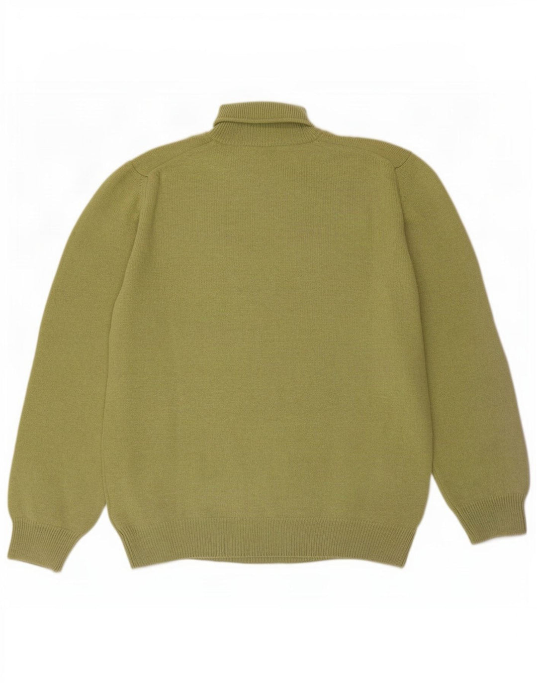 Henry Cottons Herre Roll Neck Jumper Sweater XL Grøn Virgin Wool