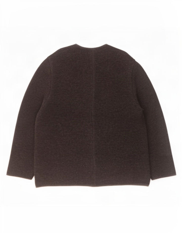 Gossl Herre V-hals sweater EU 54 XL Sort Uld